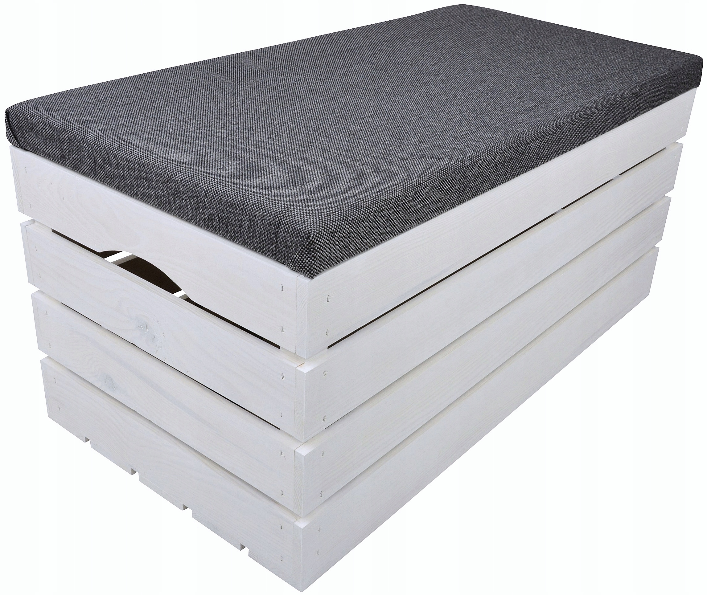 Velká Dřevěná Čalouněná Skříň Se Sedákem