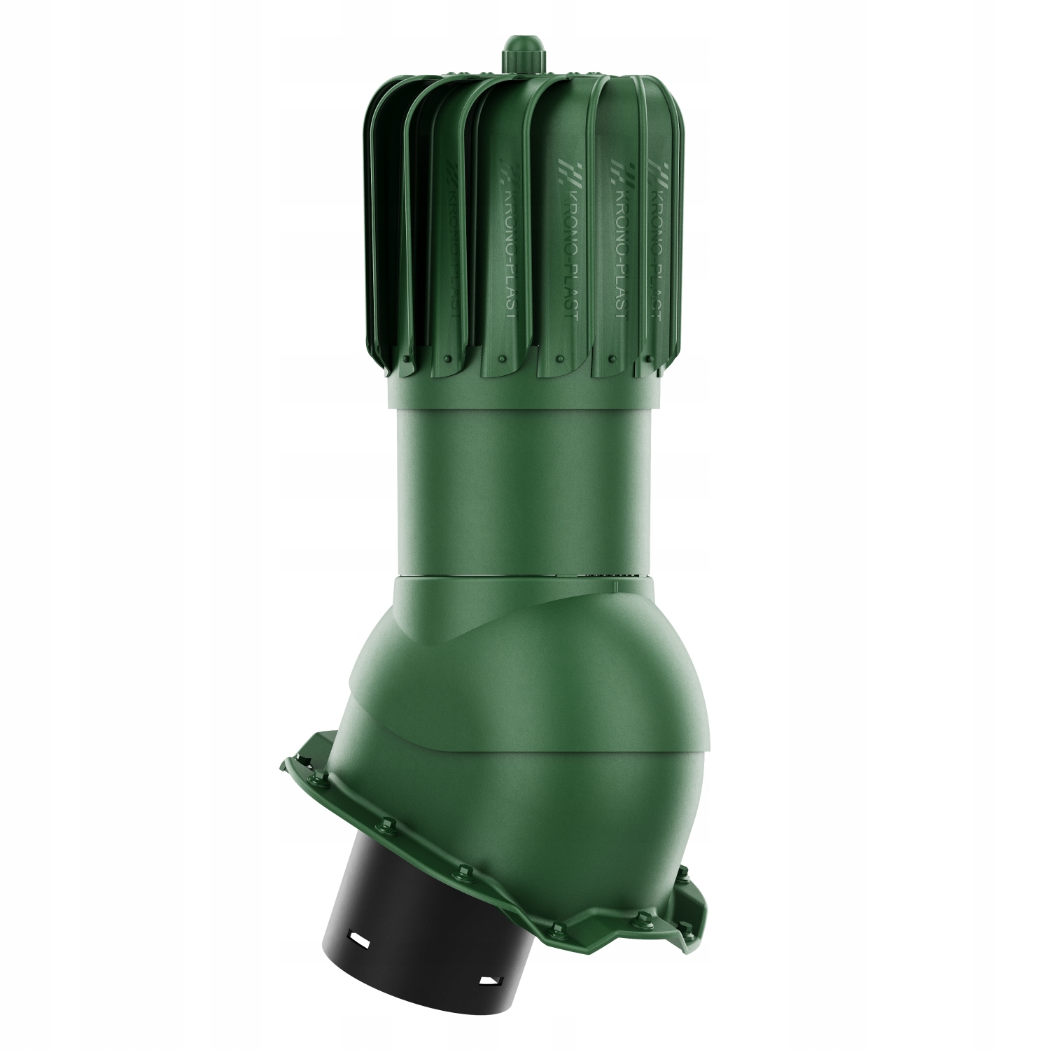 Větrací komín Otočný podlouhlý fi150 Trapez T14 Zelený 6020