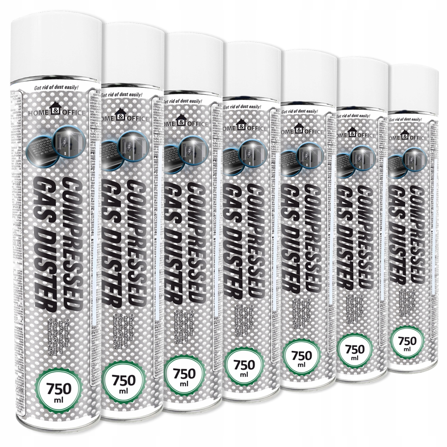 Aabcooling 7x Stlačený Vzduch 750 ml Konzola Notebook Počítač 2x Tryska
