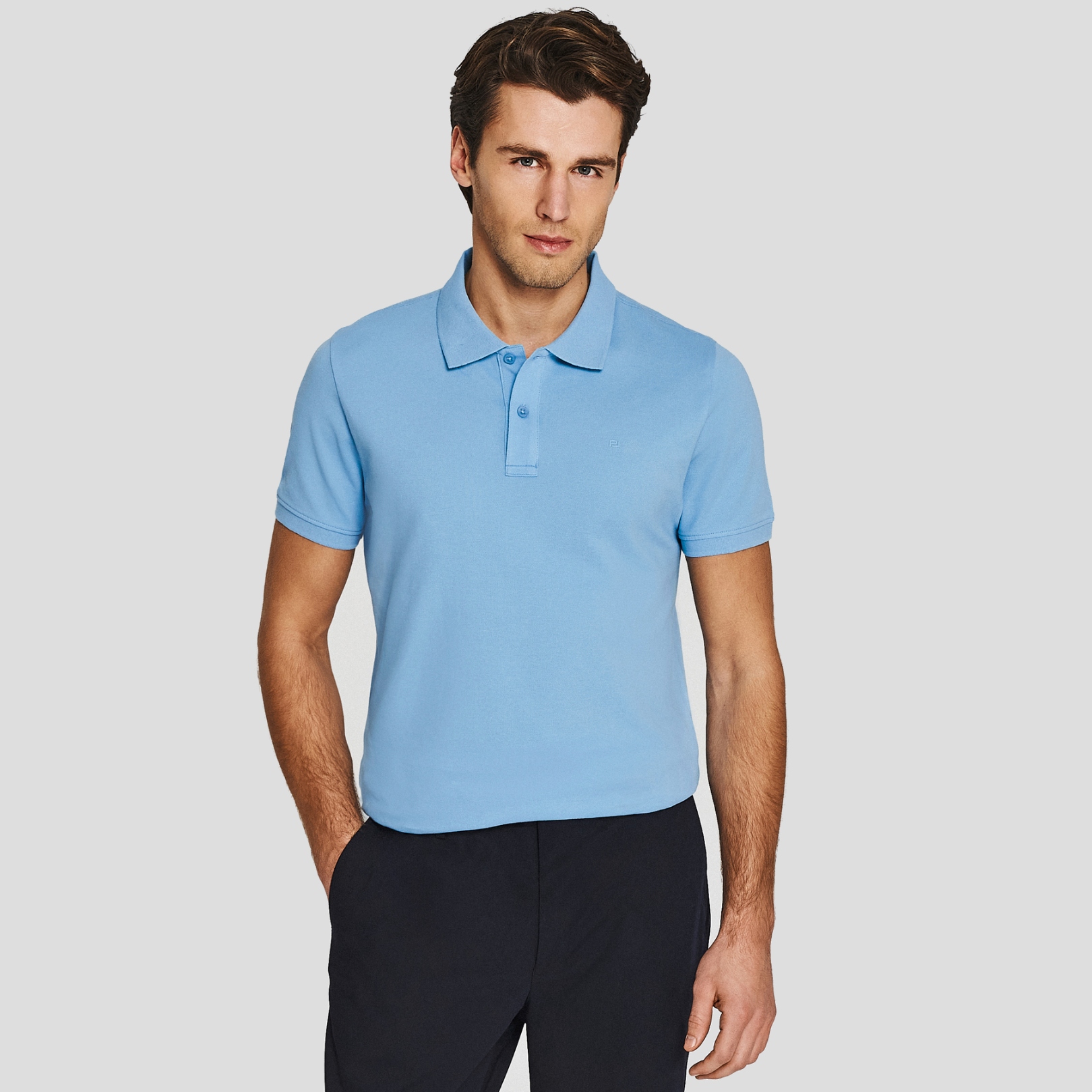 Pánské polo tričko v modré barvě 100% bavlna Pako Lorente vel 3XL