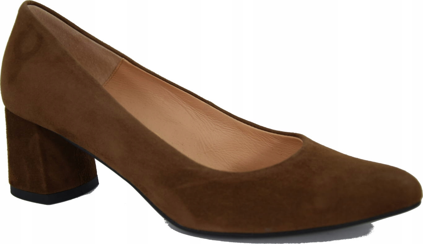

Buty damskie czółenka obuwie skórzane beż 1368 R39