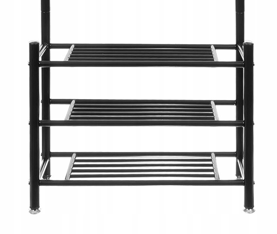 WIESZAK NA UBRANIA STOJĄCY KURTKI CZARNY METALOWY STOJAK HACZYKI KORYTARZ Rodzaj montażu stojący