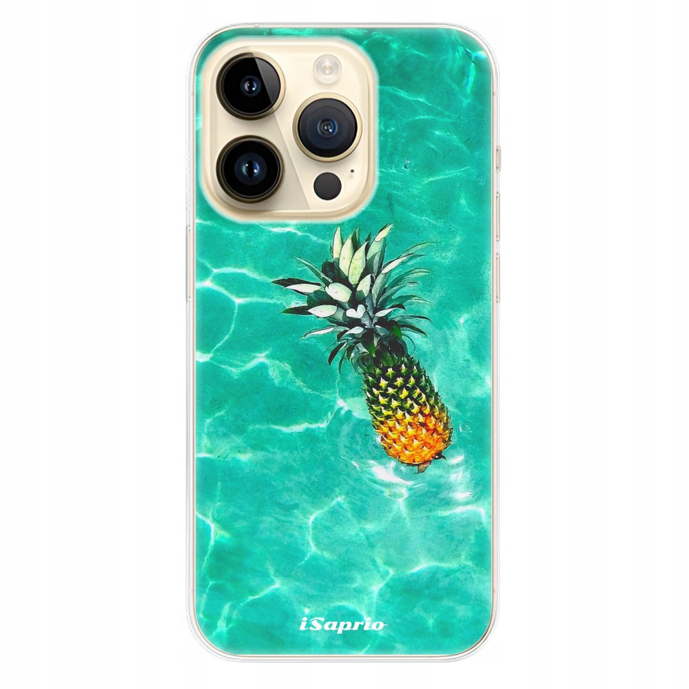 Silikonowe etui iSaprio Pineapple 10 do iPhone 14 Pro