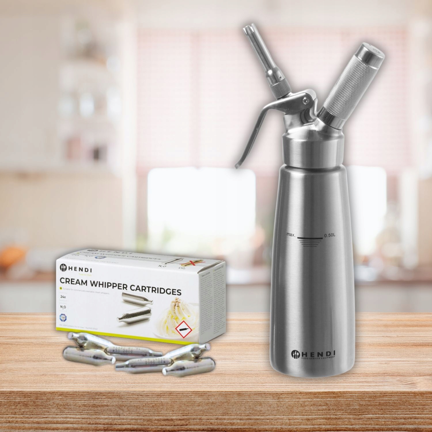 Naboje do syfonu bitej śmietany HENDI 50 szt. Do 500 ml Bitej Śmietany Marka Hendi