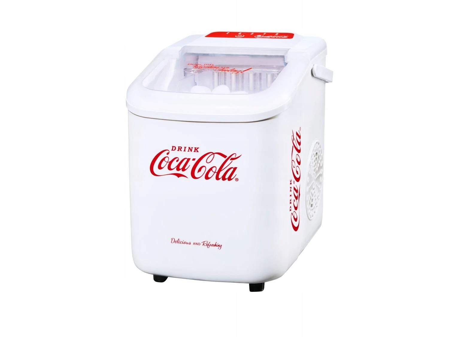 Coca Cola Kostkarka do lodu z uchwytem do przenoszenia (Czerwony)