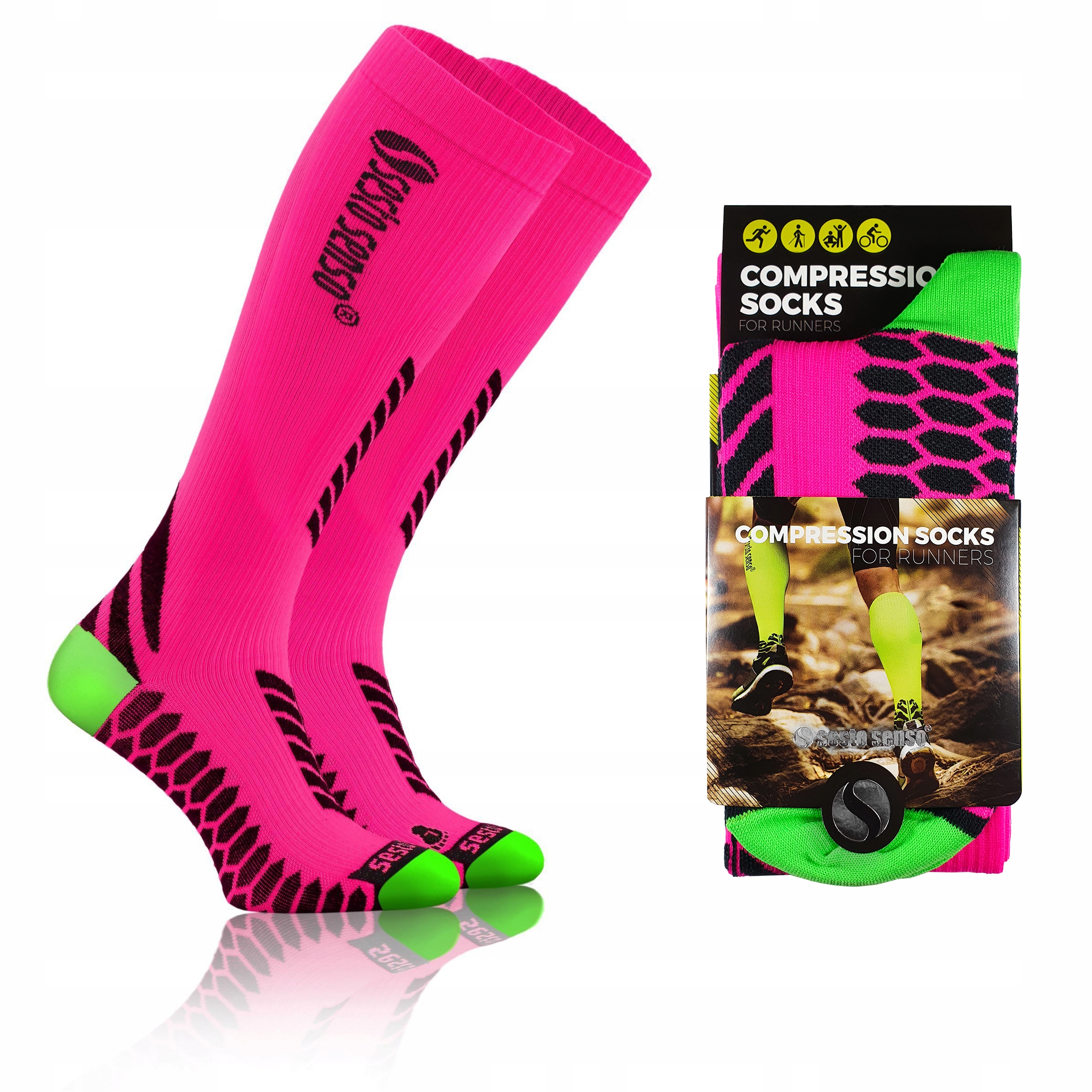 

Sesto Senso skarpety kompresyjne do biegania 39-42