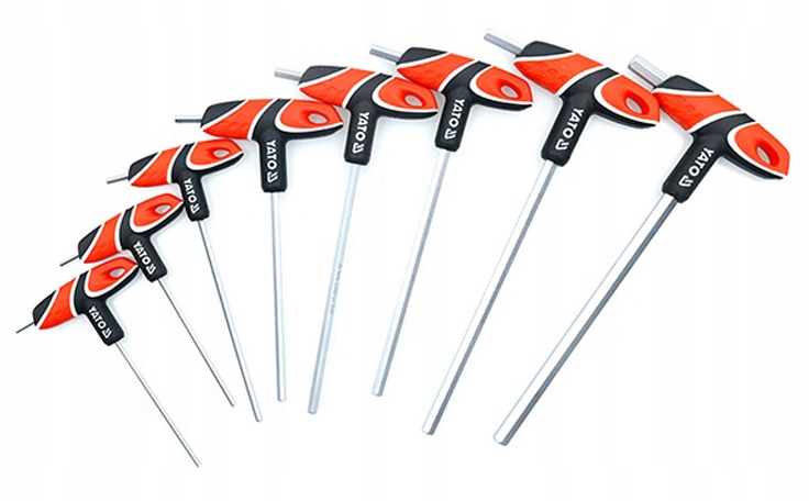 Yato 05583 Klucze Trzpieniowe Hex Z Rękojeścią 8 Szt.