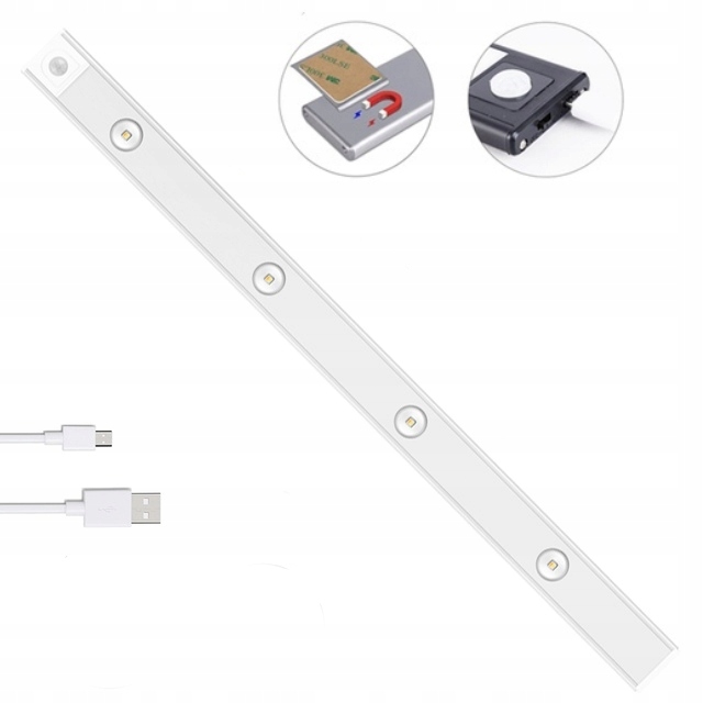 

Lampka Led Z Czujnikiem Ruchu Listwa 60 CM Usb