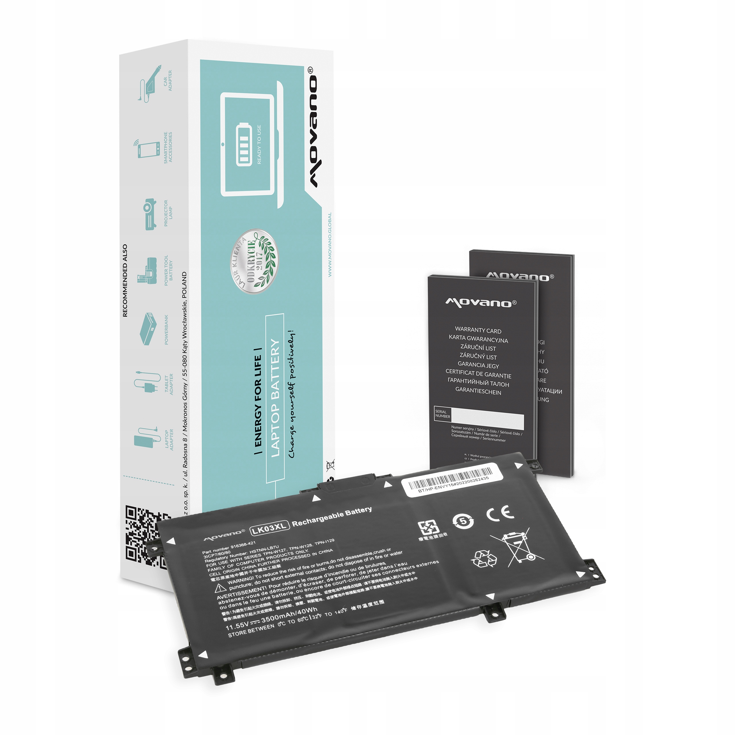 

Bateria LK03XL do Hp X360 15-BP Bq Cn 17-AE Bw Ce