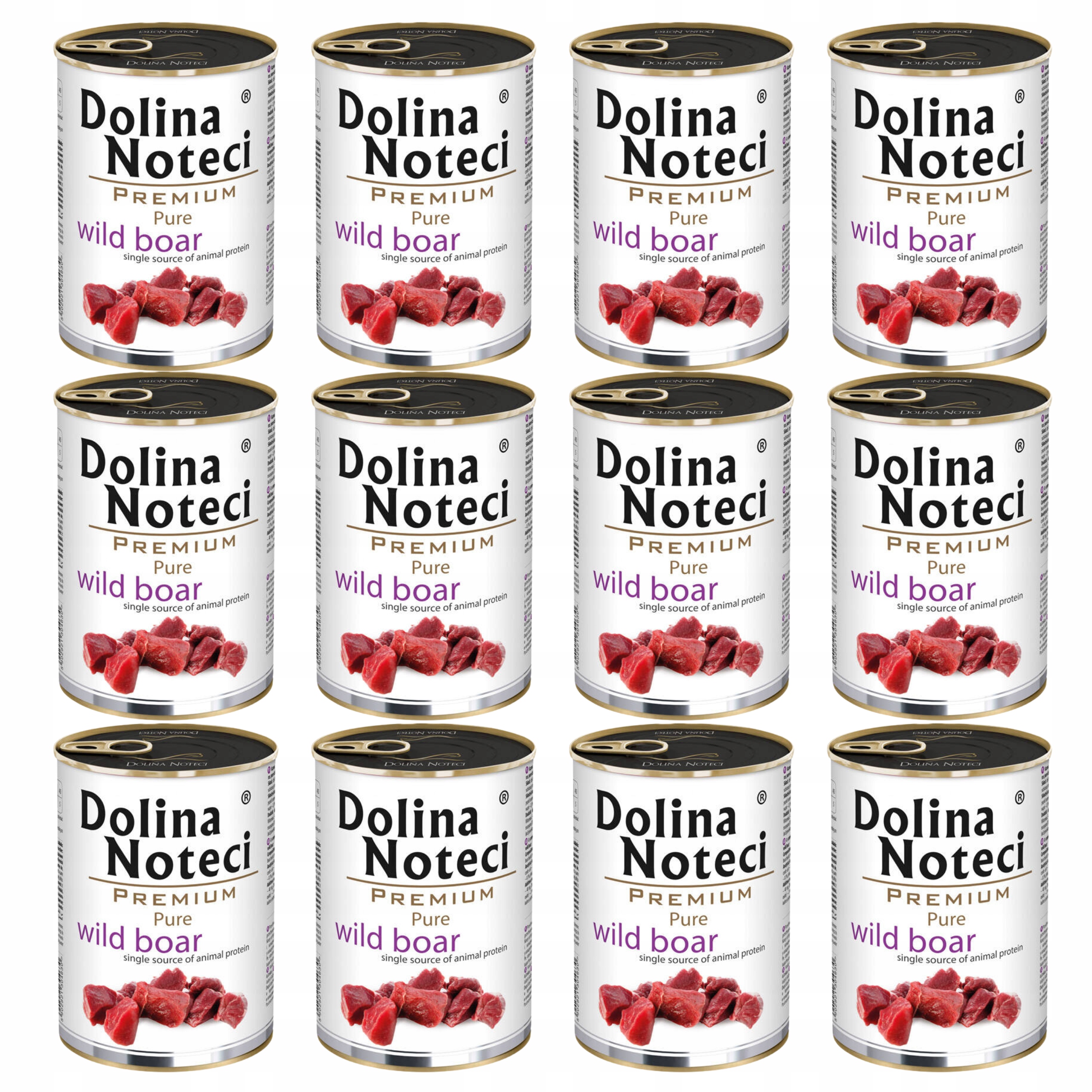 Dolina Noteci Premium Pure krmivo pro psy, divočáky 12 x 400 g