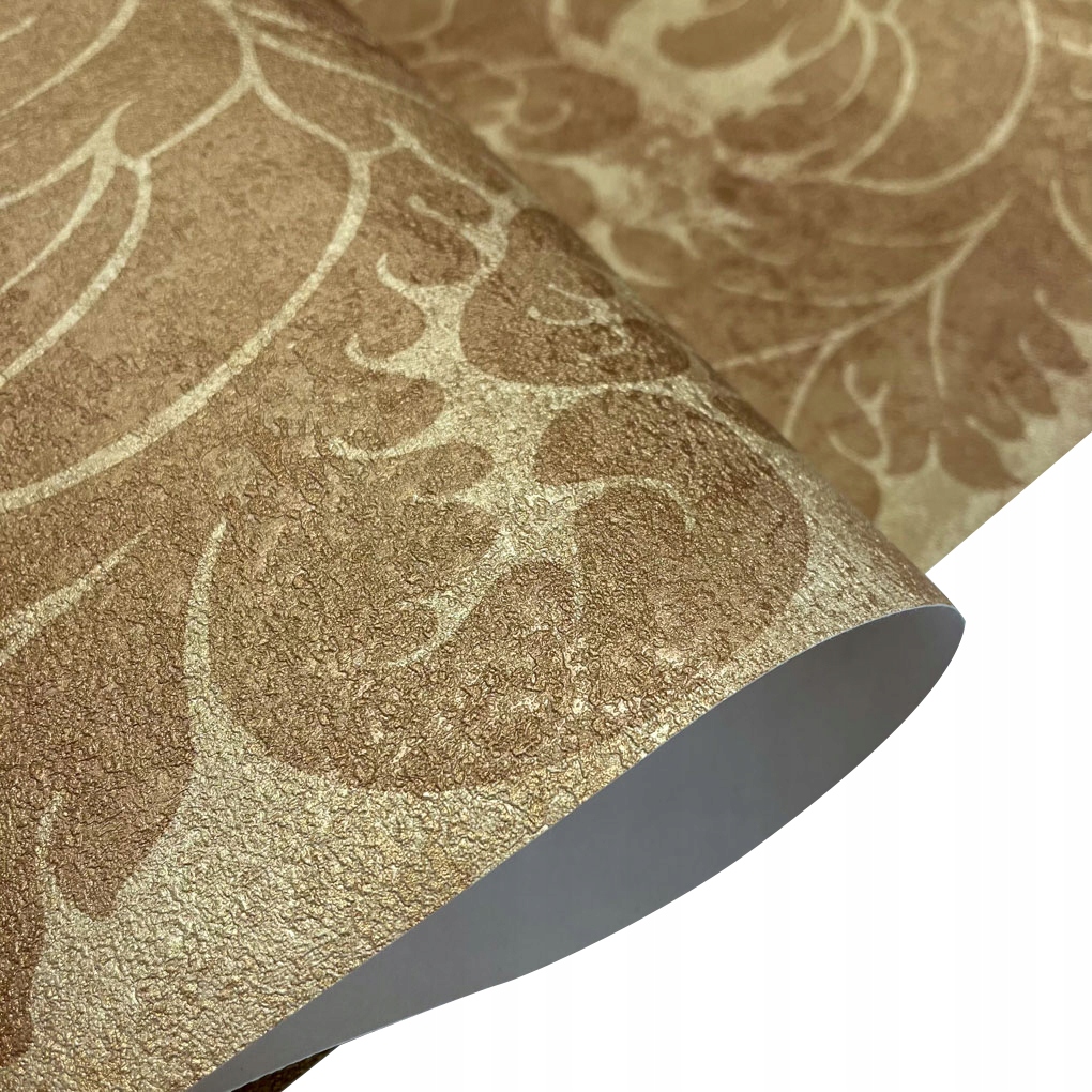 TAPETA PRZECIERANY ZŁOTY BRĄZ ORNAMENT GLAMOUR PAŁACOWA DAMASK STYL 14503 EAN (GTIN) 7320094009455
