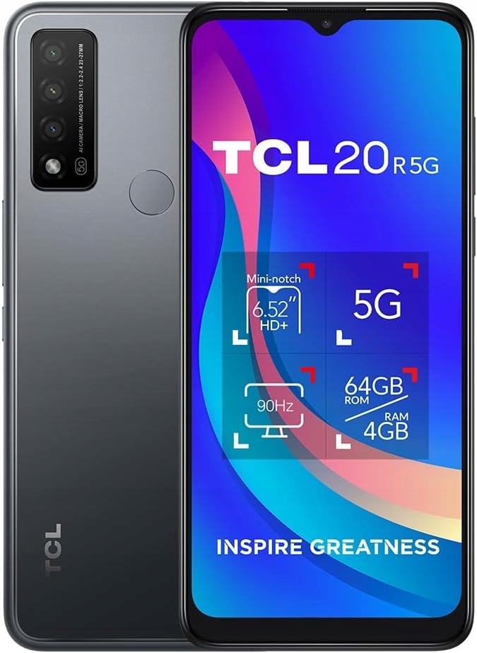 Smartfon TCL 20 R 5G 4 GB / 128 GB 5G szary