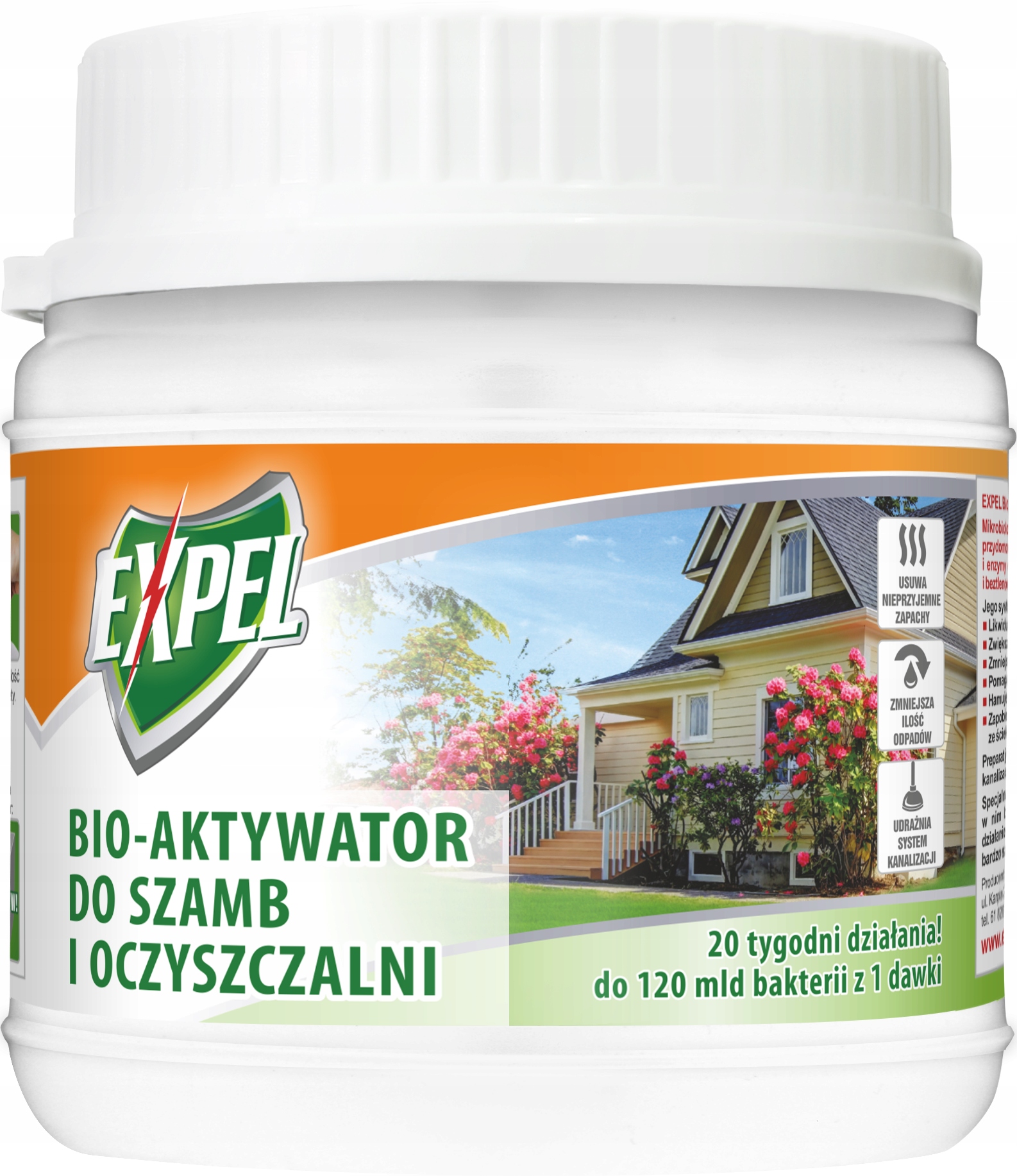 EXPEL Bio-Aktywator, preparat, proszek do szamb 0,5 kg