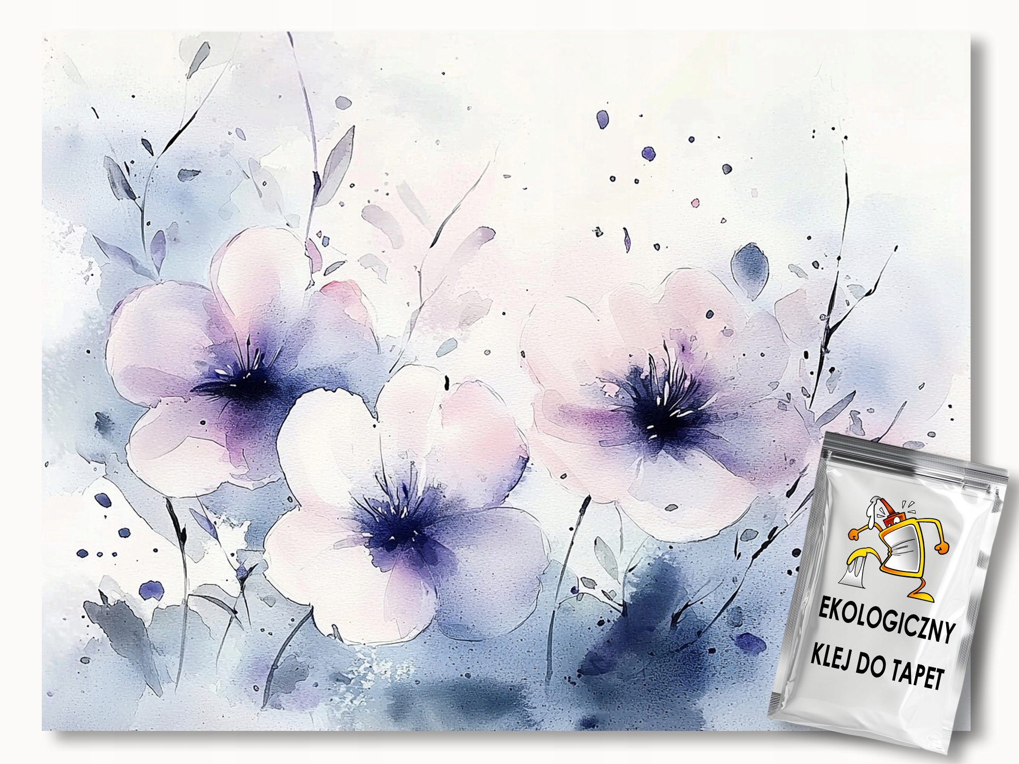 Fototapeta Flizelina Akvarel Příroda Velké Květiny Zahrada 416x254 130g