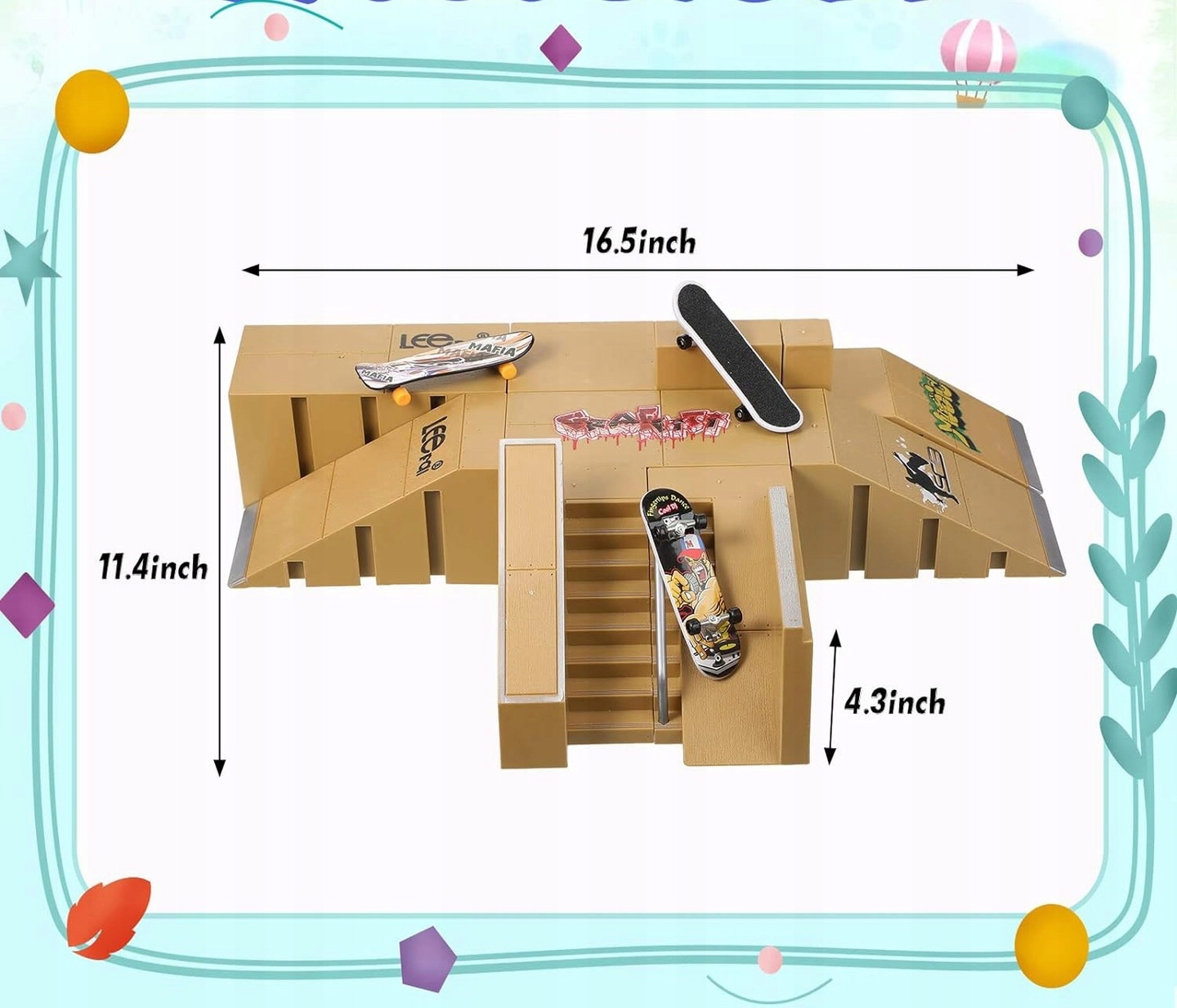 FINGERBOARD RAMPA ZESTAW SKATEPARK DESKOROLKA FINGERBIKE ROWER ROLKI Przeznaczenie Canon