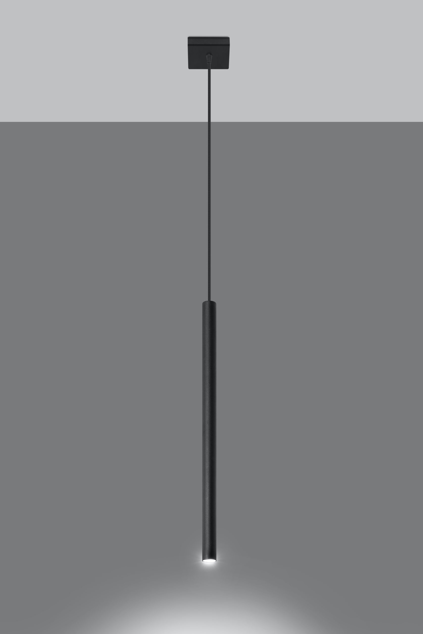 Lampa wisząca PASTELO tuba czarna minimalistyczna Kod producenta 6fafc11c