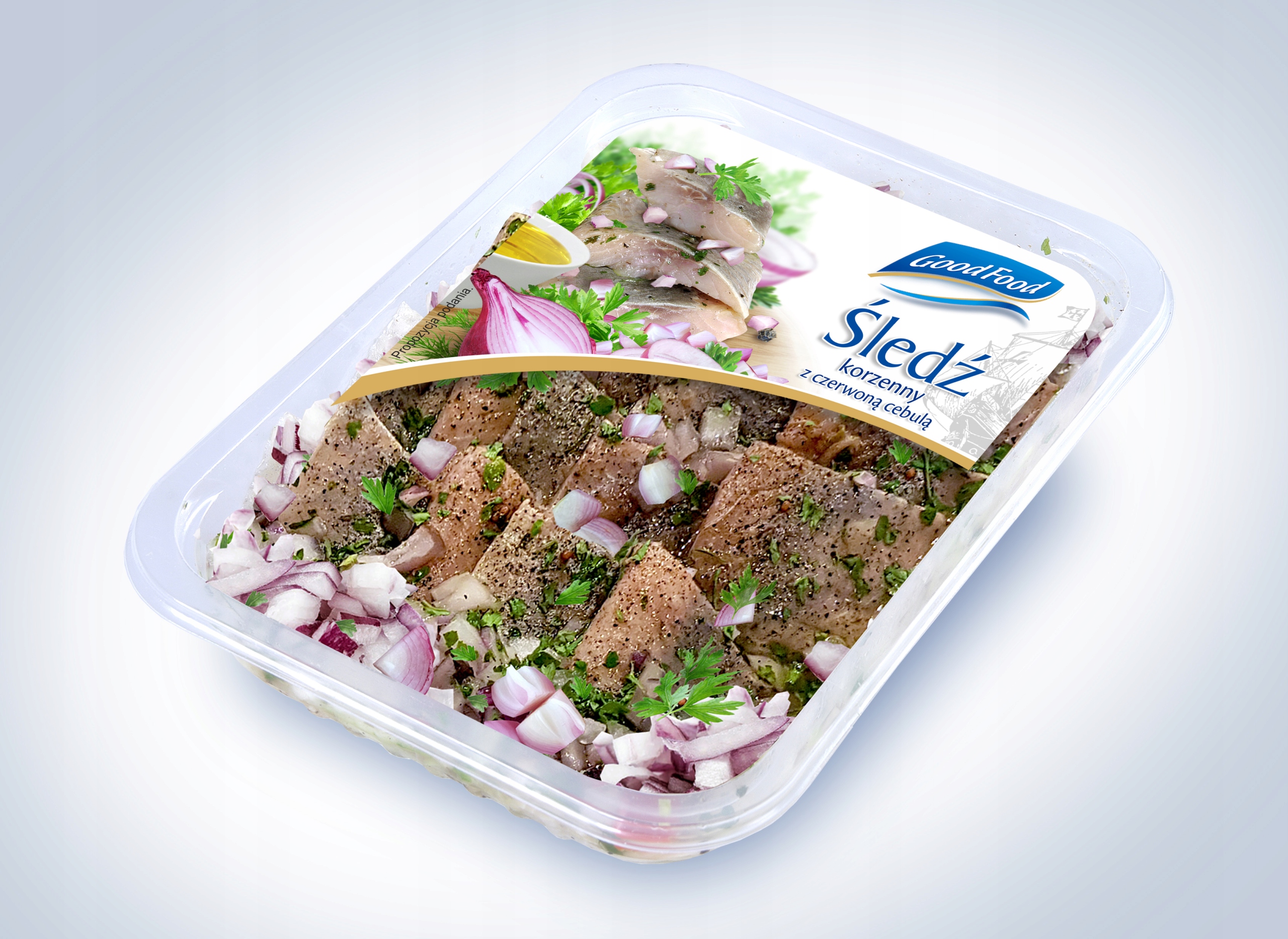 Śledź korzenny z czerwoną cebulą, Filet Śledziowy, Sałatka Śledziowa