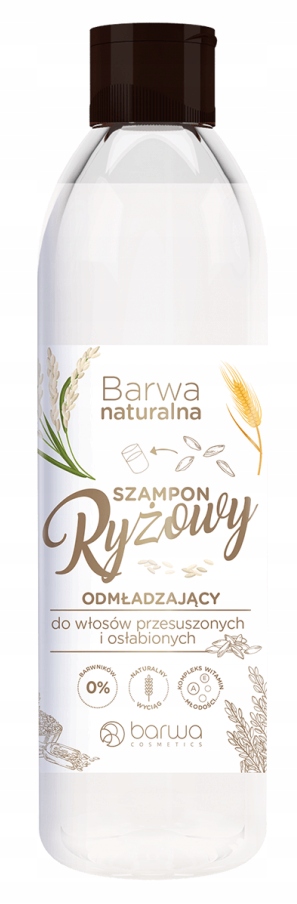 

Odmładzający Szampon Ryżowy Barwa Naturalna 300 ML