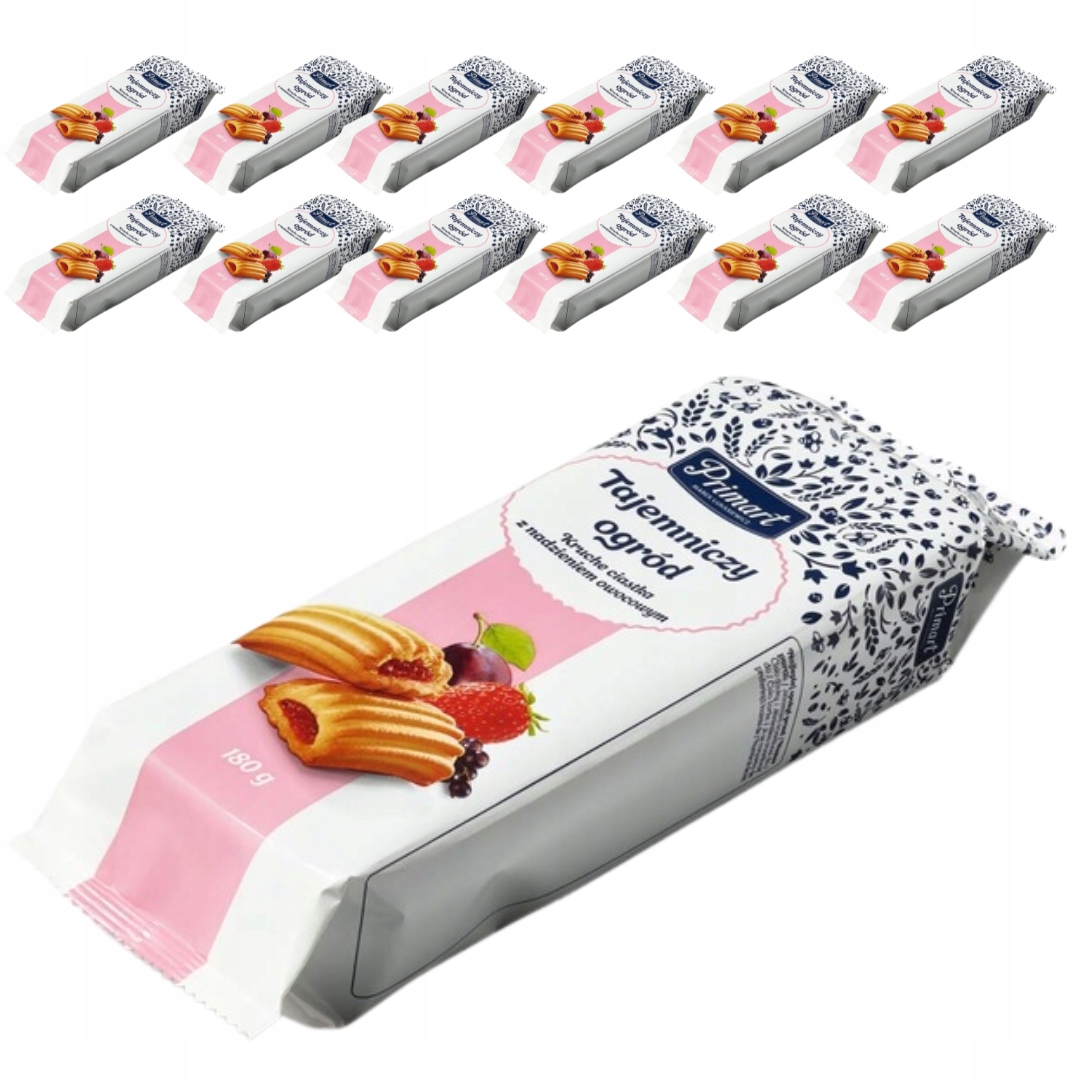 Křehké sušenky s ovocnou náplní Tajemná zahrada Primart 180 g x 12 ks
