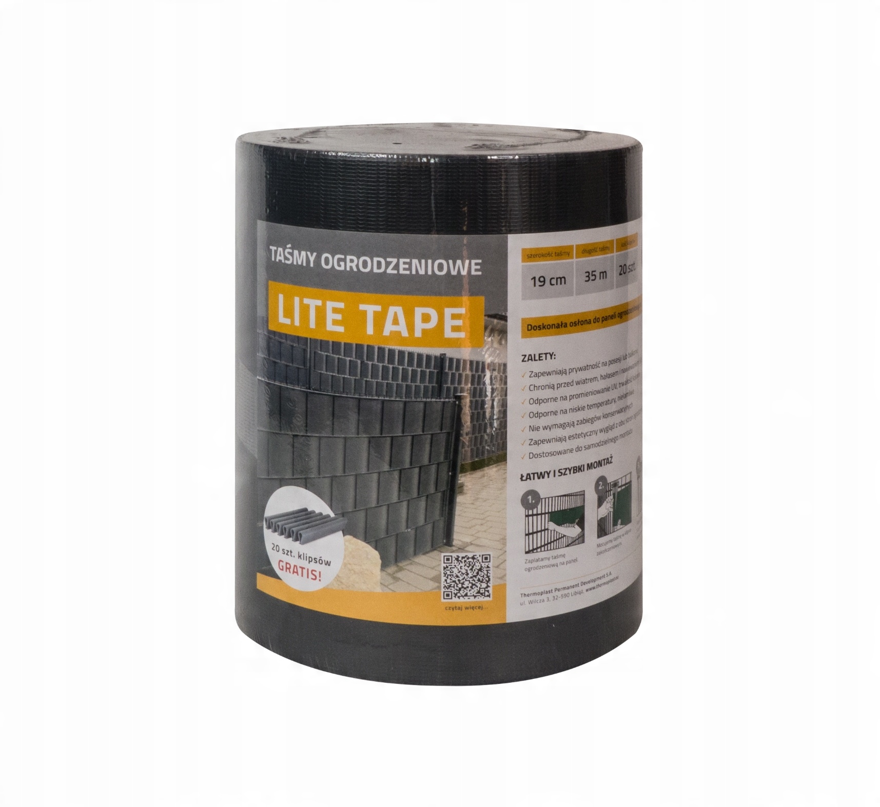 

Thermoplast Taśma ogrodzeniowa Lite 35m antracyt