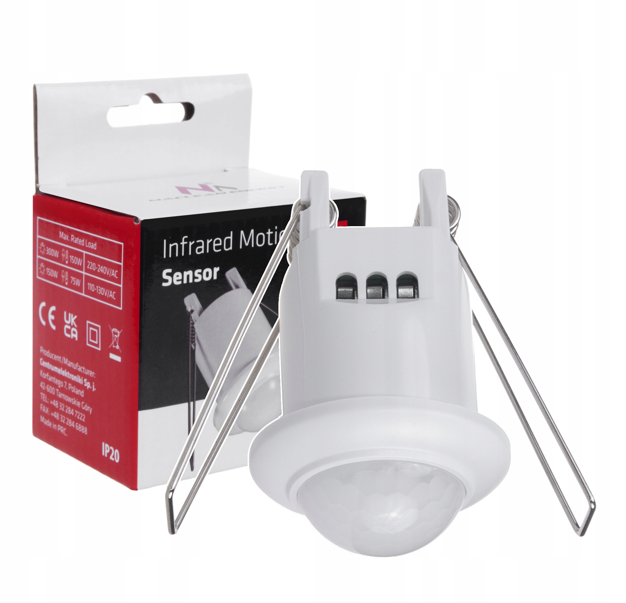 

Czujnik Sensor Ruchu Pir Sufitowy Do Zabudowy 360