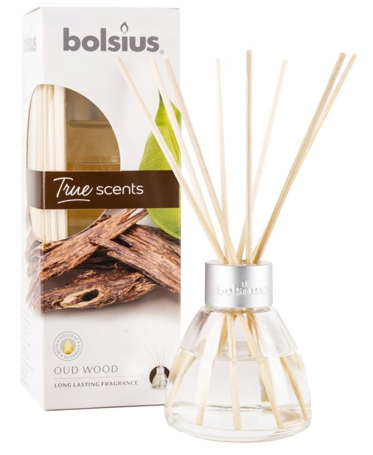 DYFUZOR zapachowy odświeżacz Bolsius TRUE SCENTS 45ml DRZEWO AGAROWE