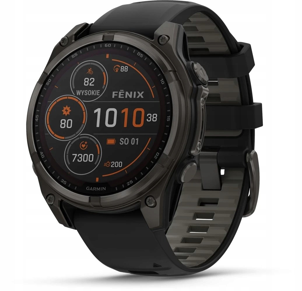 Smartwatch Garmin Fenix 8 Solar 47mm Sapphire tytanowy czarny 010-02906-11