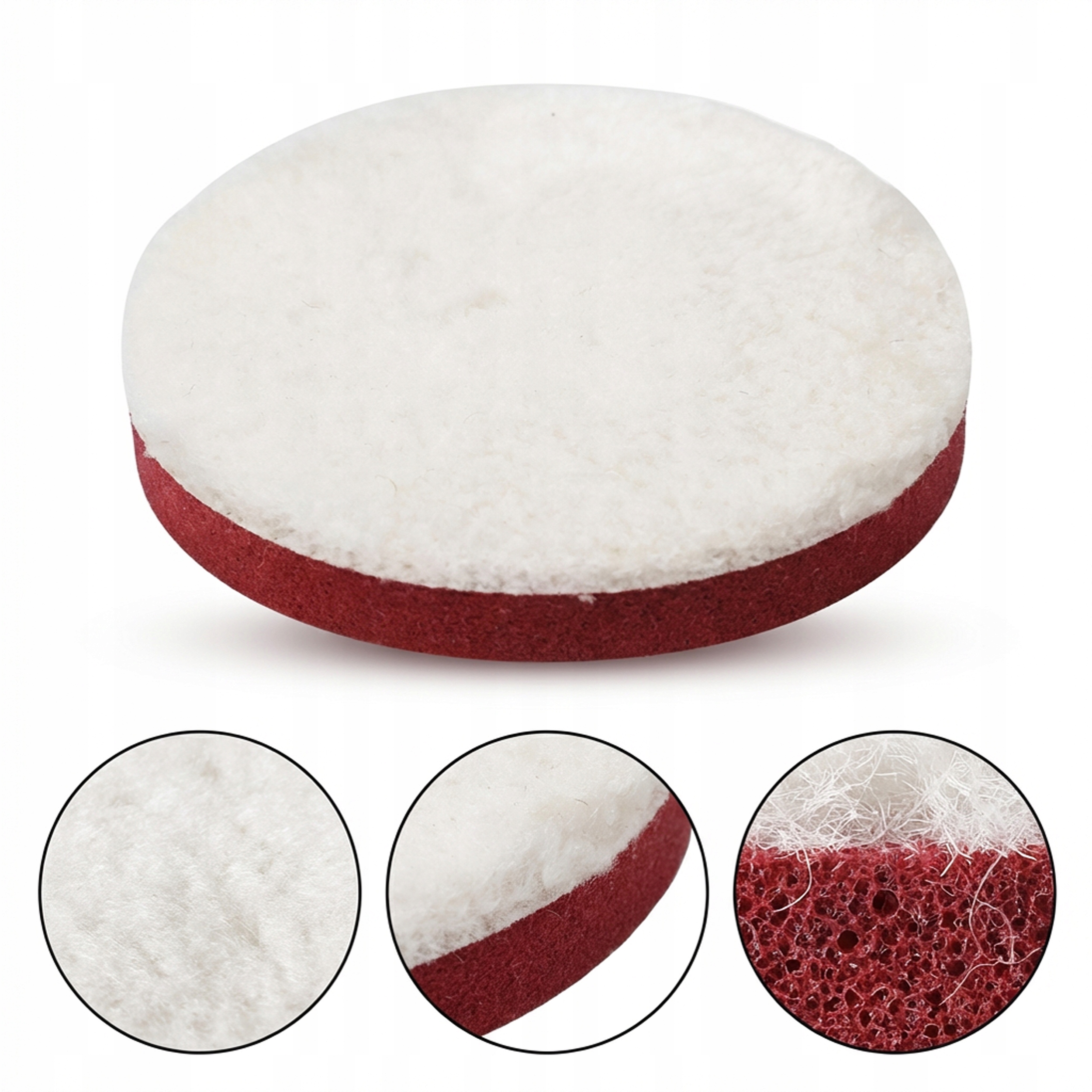 Nakładka Polerska Z Mikrofibry 125MM Do Docierania Wosków Polerowania Auta