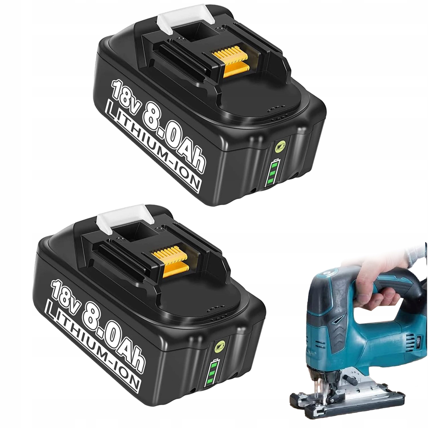 2X Baterie Pro 18V 8AH, Náhrada BL1850 BL1850B BL1860 BL1860B