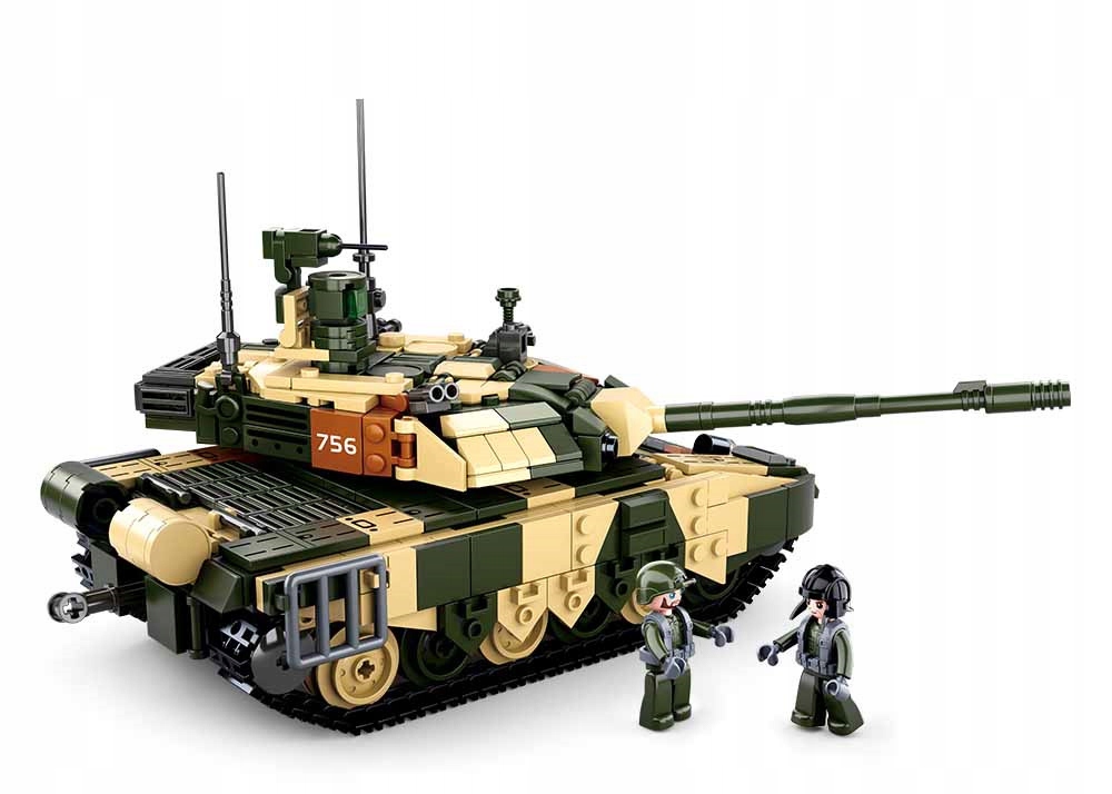 KLOCKI WOJSKO CZOŁG ROSYJSKI T-90 MS + LEGO BROŃ Marka LEGO