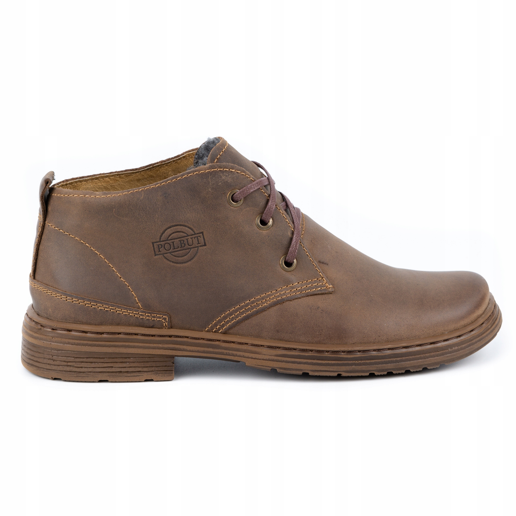 

Buty męskie zimowe skórzane 191S brązowe 44