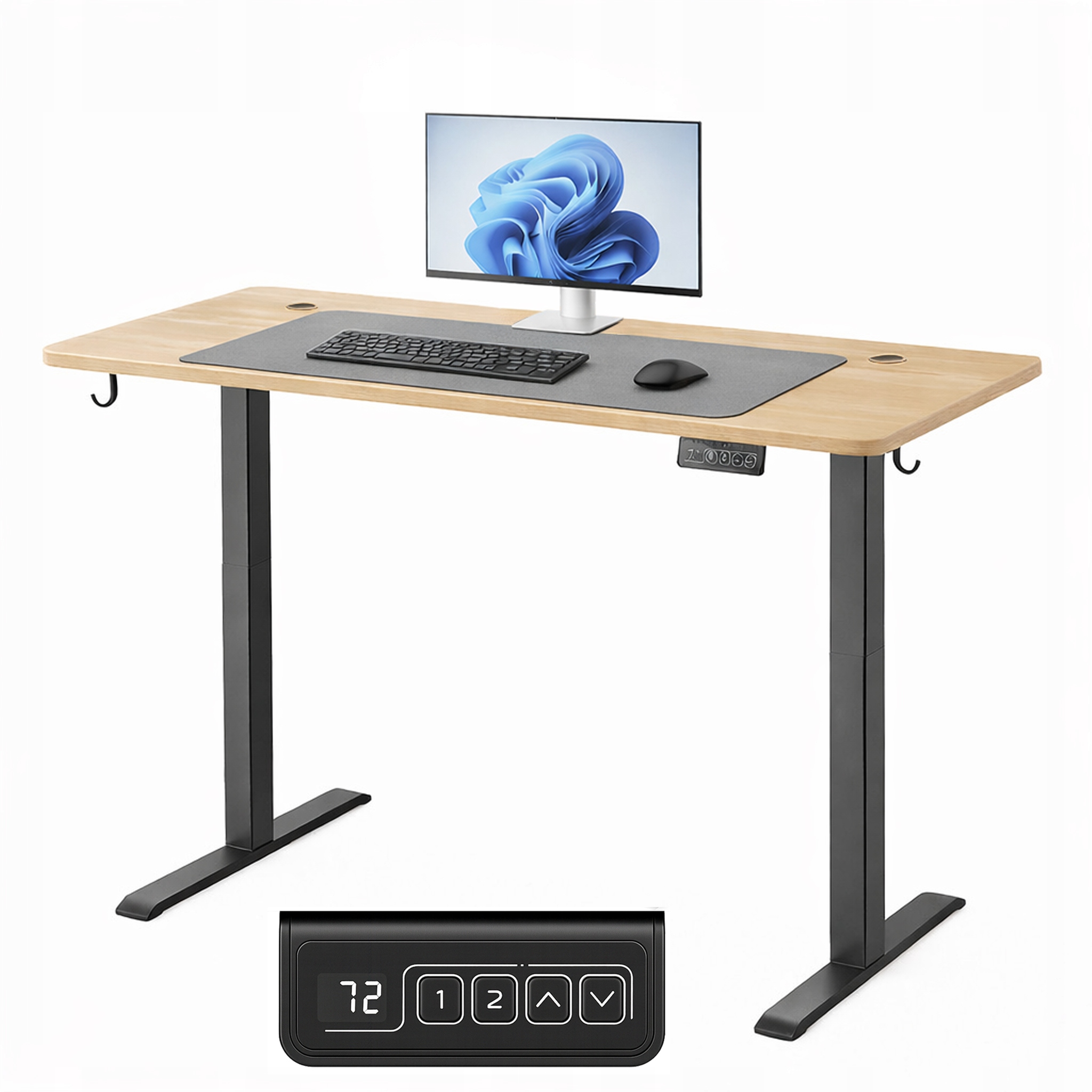 Nastavitelný herní stůl 120x60 Sonoma 72–118 cm – Gaming, Kancelář, Škola