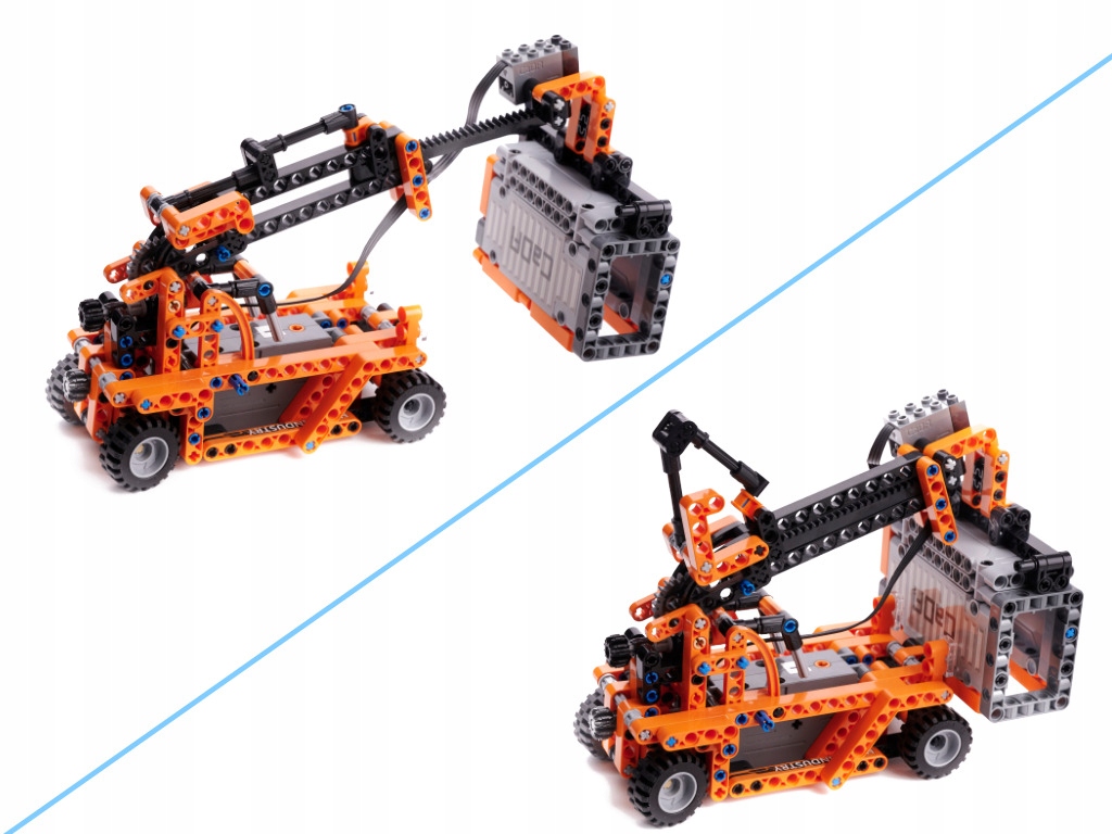 TRANSPORTER KLOCKI CADA C71002W 10W1 634 szt. AUTA Wiek dziecka 5 lat +