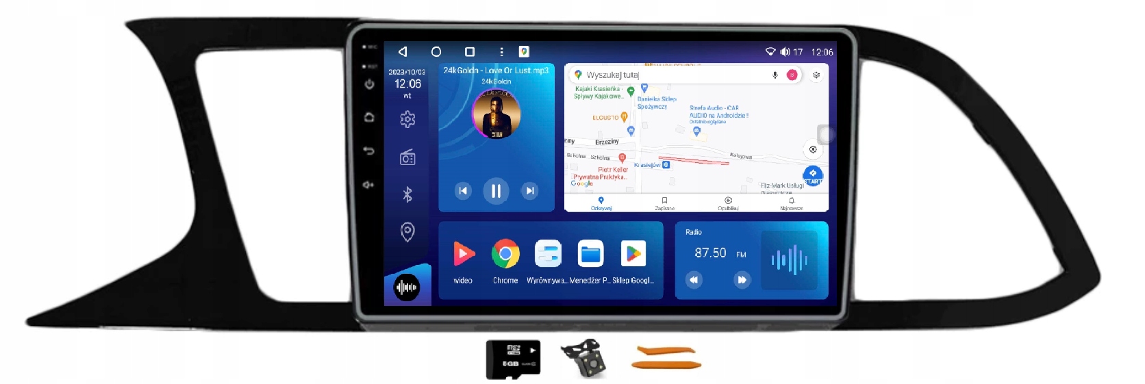 Rádio Android Seat Leon 3 12-20 Navigácia Qled Apple Carplay Lte 64GB Gps