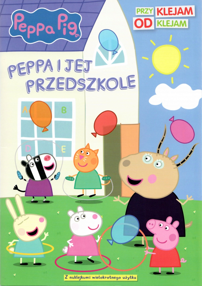 

Świnka Peppa Przyklejam odklejam 4 przedszkole Kd