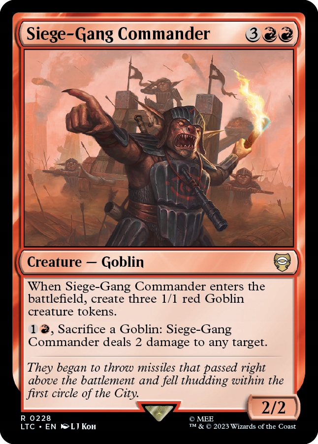 MTG Siege-Gang Commander (R)