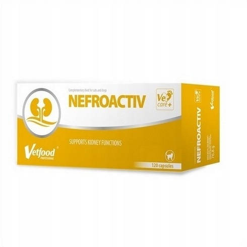 Nefroactiv 120 kapsułek dla kota Vetfood