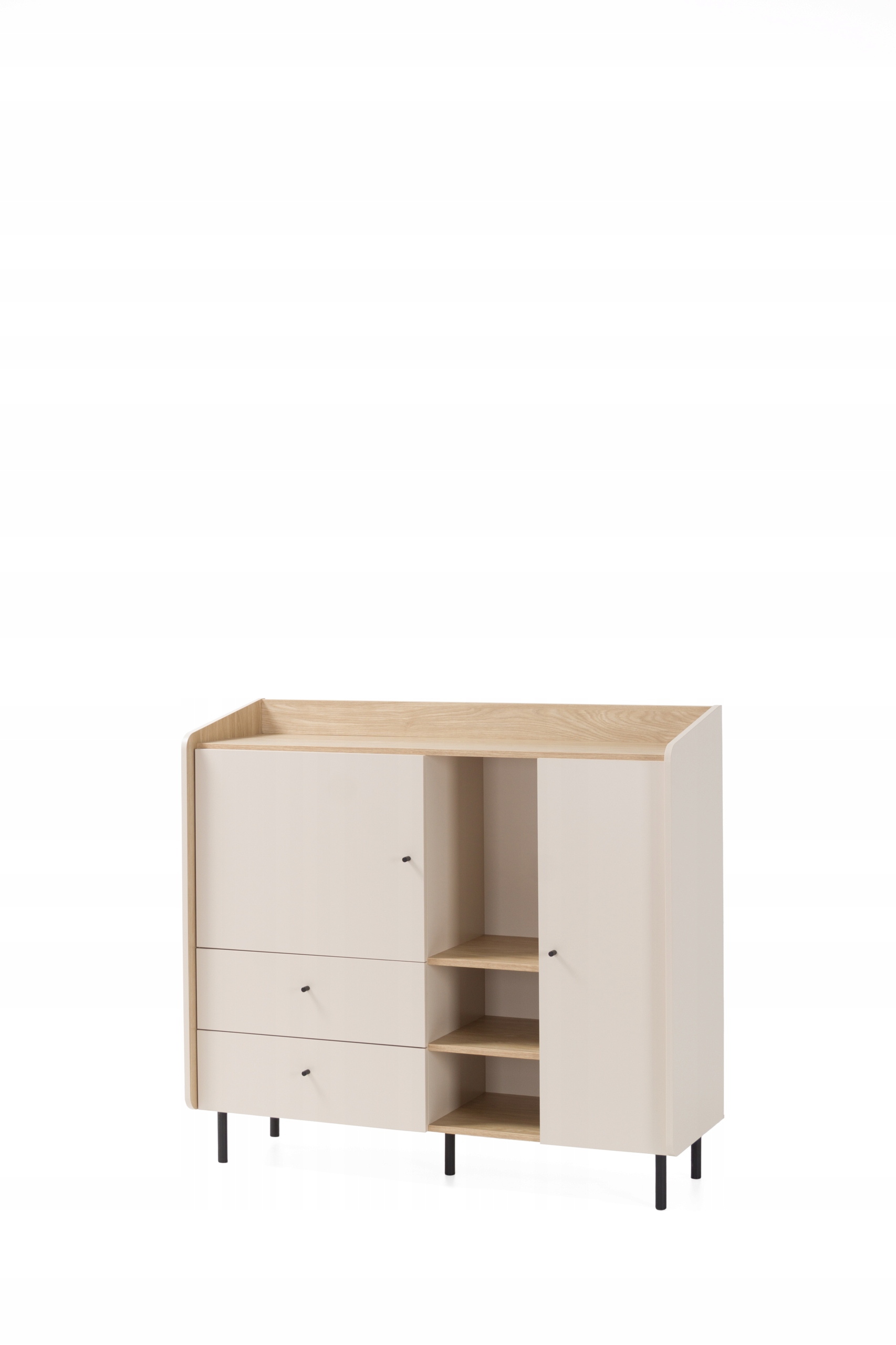 Komoda Vetta 125 cm do obývacího pokoje, ložnice, odstíny béžové