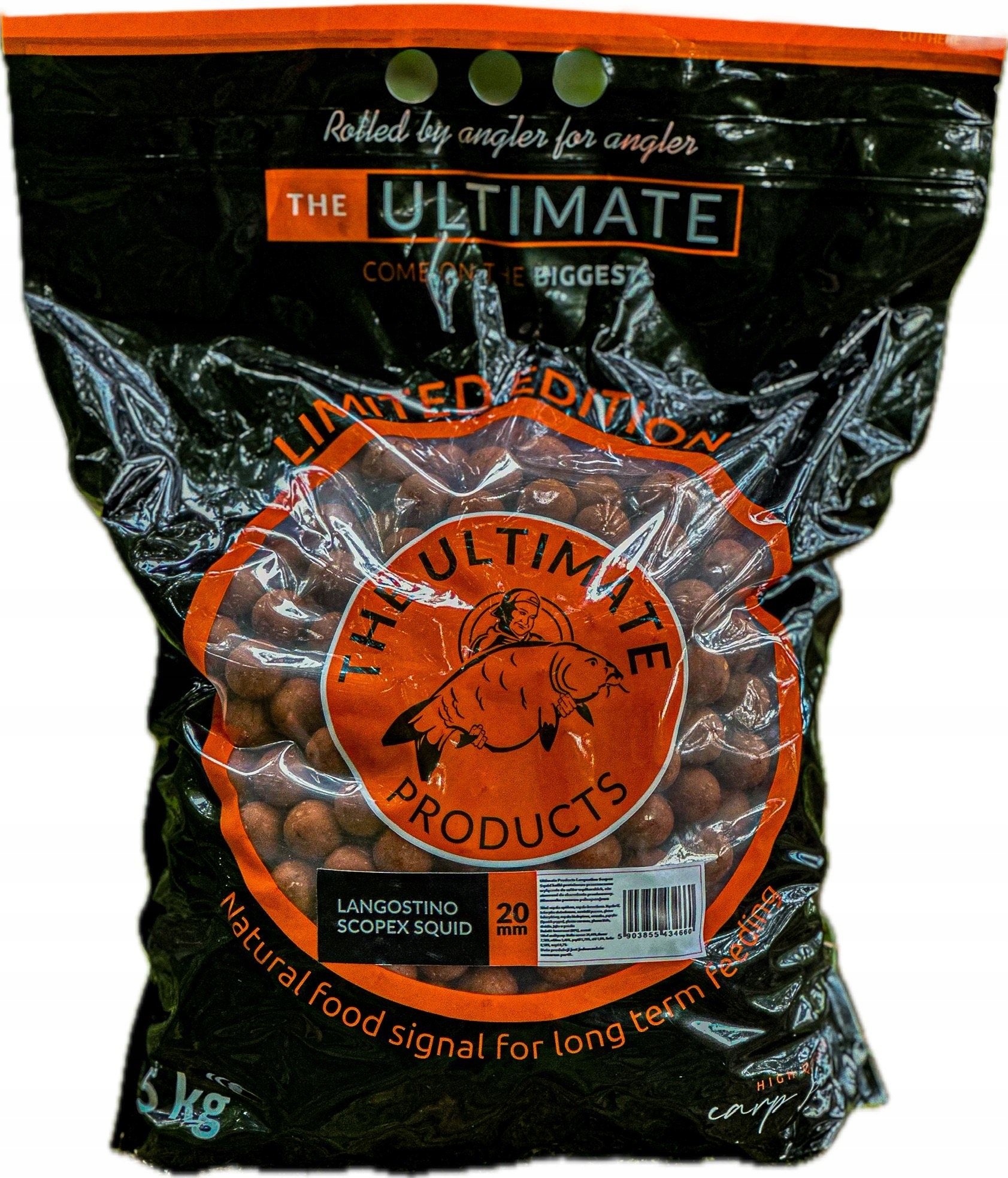 Proteinové kuličky Ultimate Langostino Scopex Squid 20 mm 5 kg