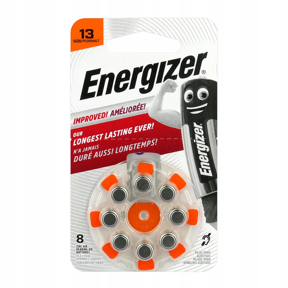 

8 x Baterie Do Aparatów Słuchowych Energizer 13