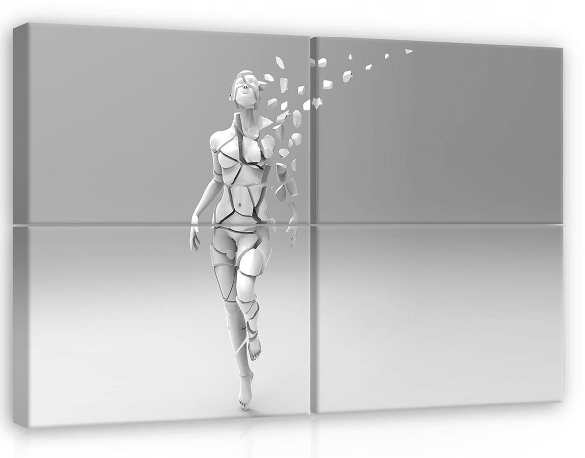 Obraz Na Plátne Canvas 120x80 Postava Socha 3D Socha Silueta Žena