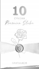 KARNET ROCZNICA ŚLUBU 10 - CYNOWA