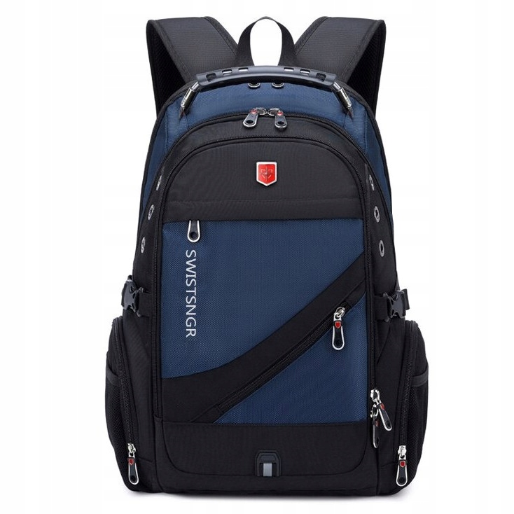 Plecak RuiBer na laptopa 17,3 bardzo pojemny 38l niebiesko-czarny