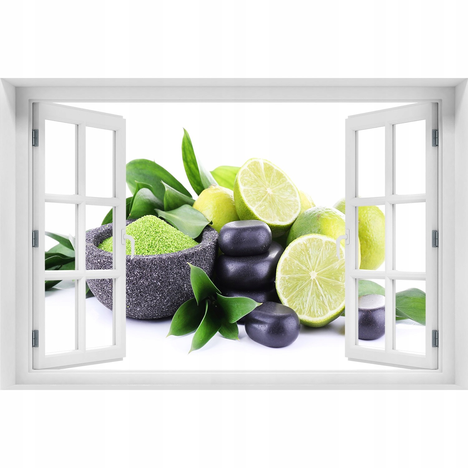 

Okno Naklejka ścienna Limonki i kamienie 150x100