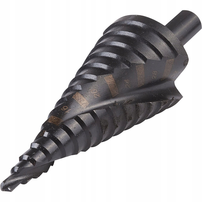 WIERTŁA STOPNIOWE SPIRALNE STOŻKOWE DO METALU 4-32 mm 3 SZT RICHMANN C9272 Zastosowanie do blach do metalu