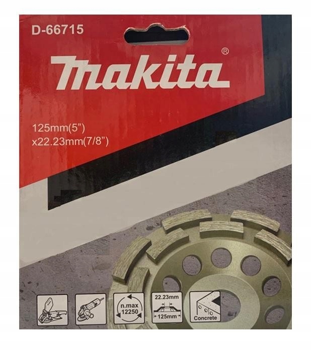 

Tarcza Szlifierska Betonu (double) 125x22,35 d-667