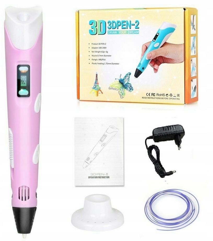 Długopis 3D Anytech DŁUGOPIS DRUKARKA 3D PEN Anytech Różowy