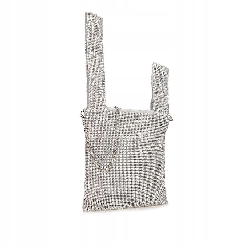 Elegantní večerní kabelka Michelle Moon V6071 Silver