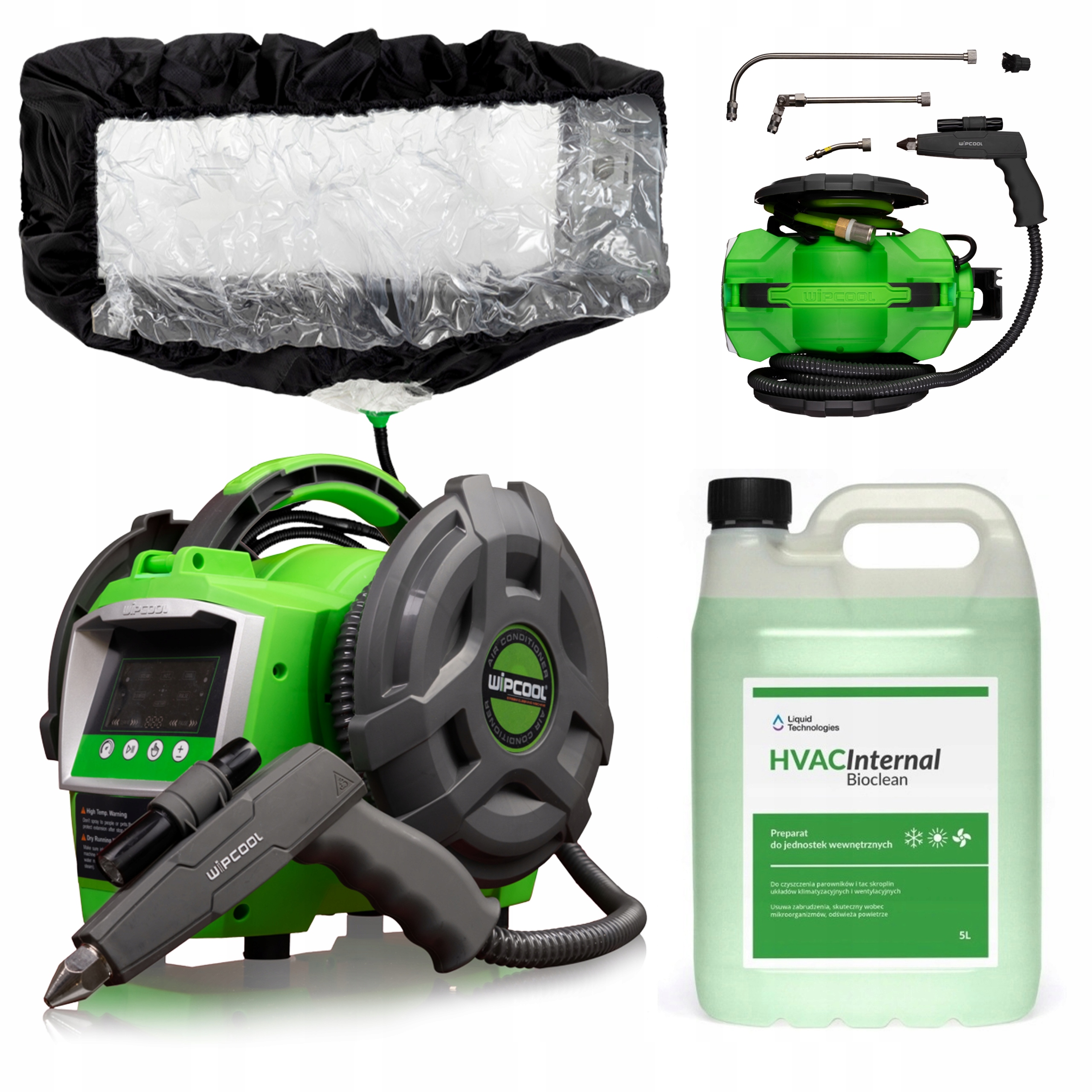 Sada Na Umývanie Klimatizácie Wipcool Umývačka C30S Kryt CSC-1 Bioclean