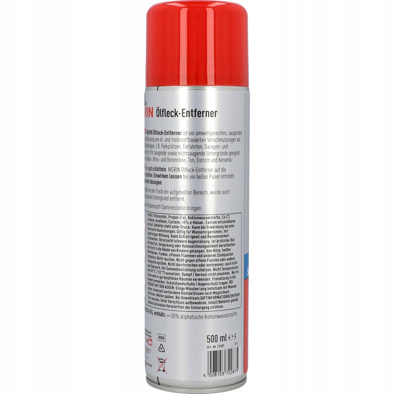 ODPLAMIACZ PODŁOŻA Z PLAM OLEJU 500 ml Kod producenta 72287